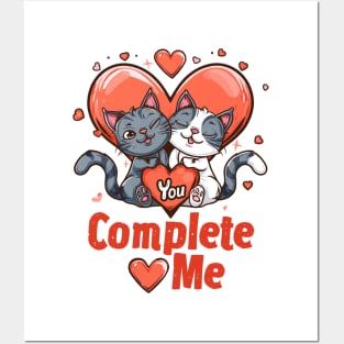 You Complete Me V2: Pop Art Orange Love-Cartoon! Posters and Art